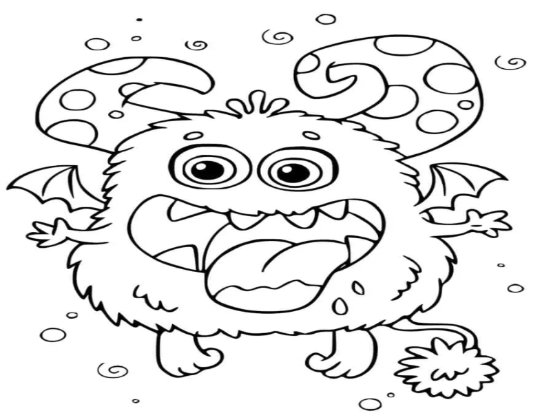 monstro engraçado puzzle